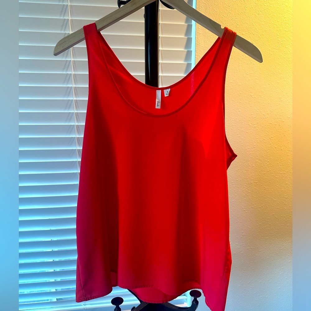 Frenchi Sleeveless Women's Top - Bright Coral